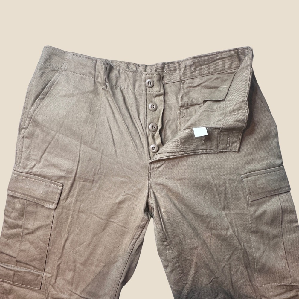 Vintage Schwarzman Cargo Pants Mens L Reg P319SCZ Khaki Military Utilitarian USA